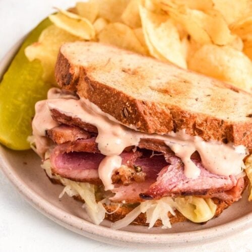 Corned Beef Sandwich Close-Up