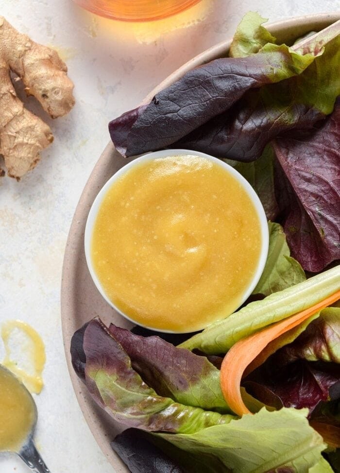 Miso Dressing With Salad