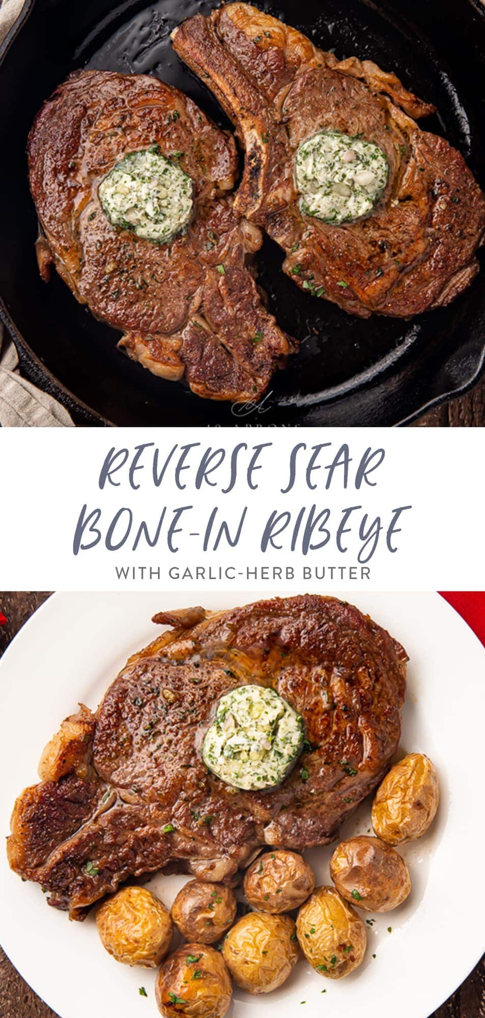 Bone-In Ribeye with Garlic-Herb Butter - 40 Aprons