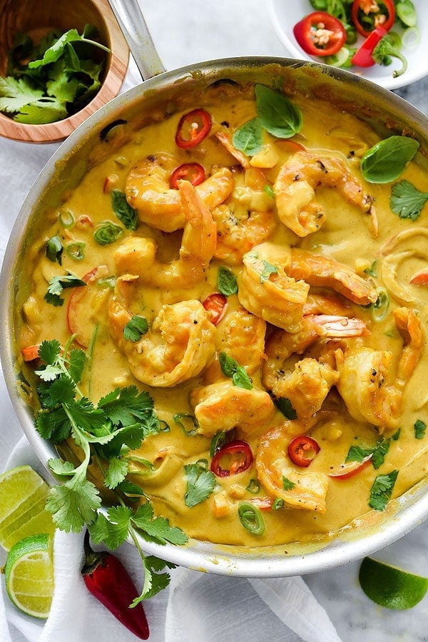 Thai coconut milk shrimp