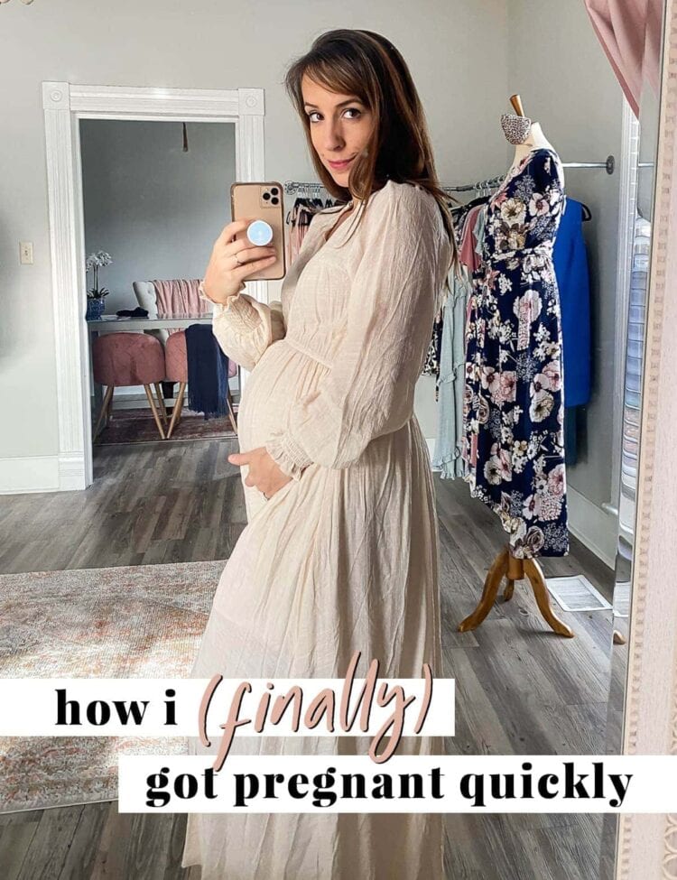 Graphic for "How I (Finally) Got Pregnant Quickly" post