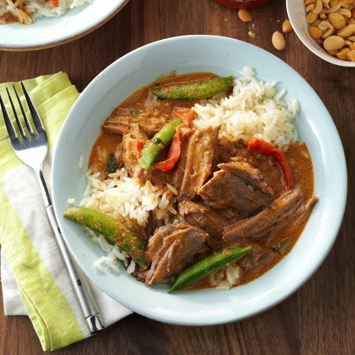 Coconut thai beef