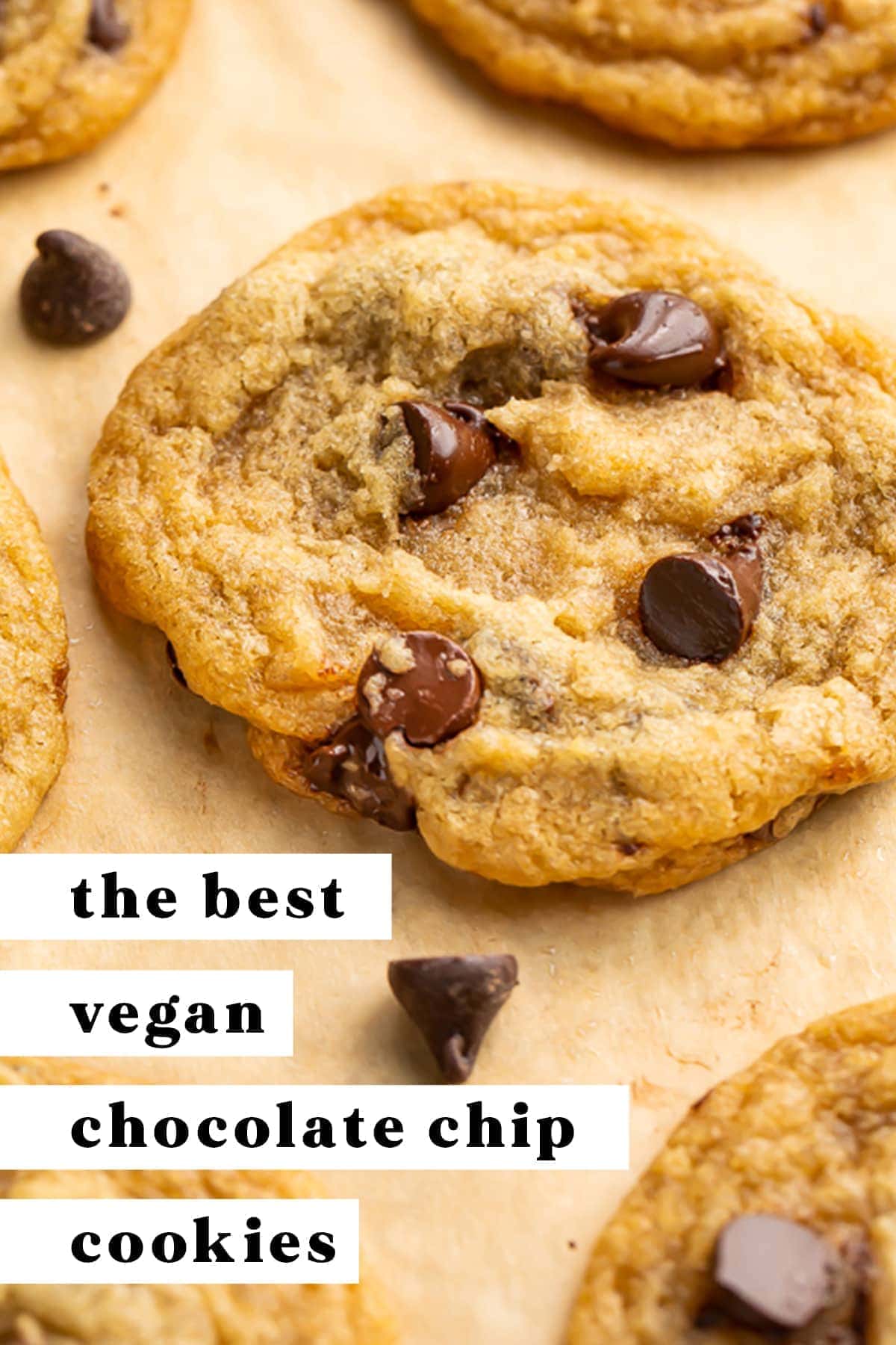 The BEST Vegan Chocolate Chip Cookies - 40 Aprons