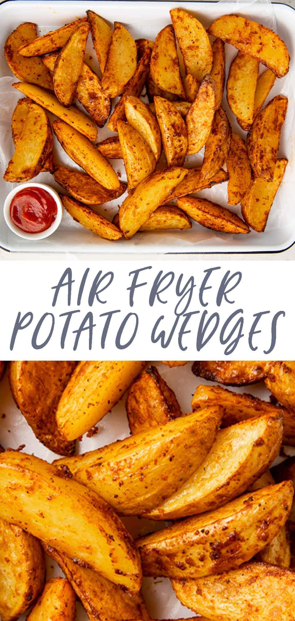 Air Fryer Potato Wedges with Seasoning - 40 Aprons