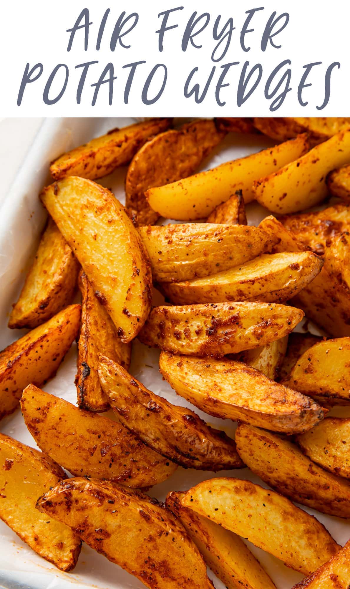 Air Fryer Potato Wedges with Seasoning - 40 Aprons