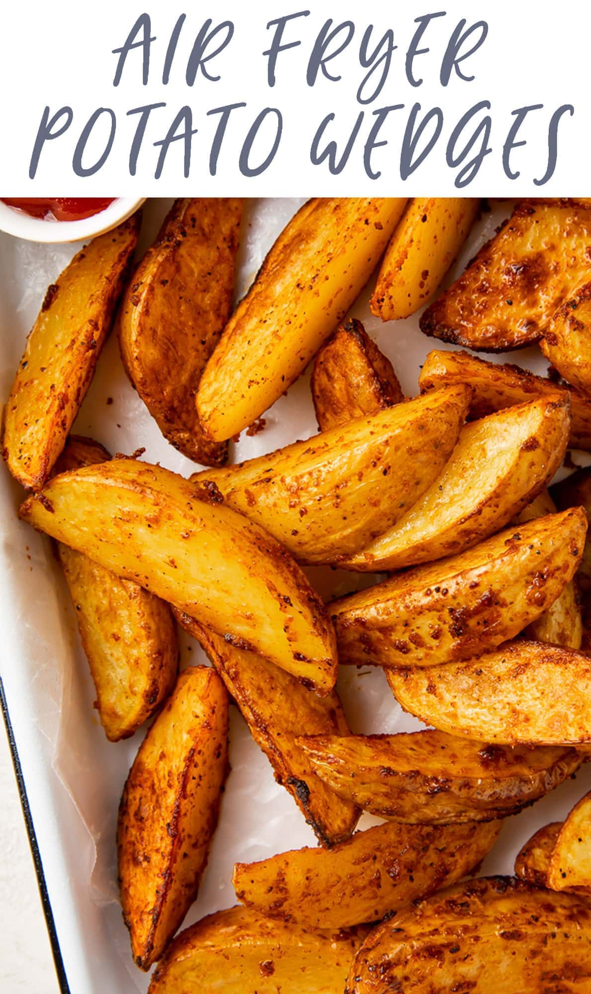 Air Fryer Potato Wedges with Seasoning - 40 Aprons