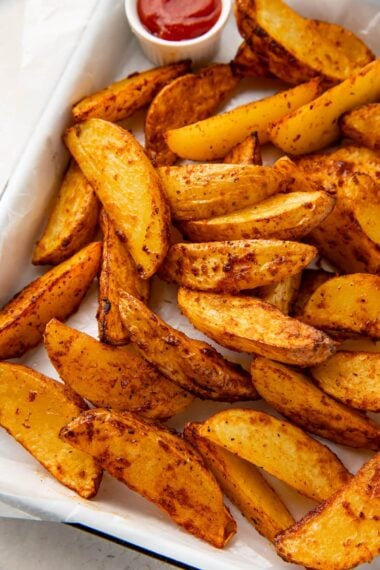 Air Fryer Potato Wedges With Seasoning - 40 Aprons