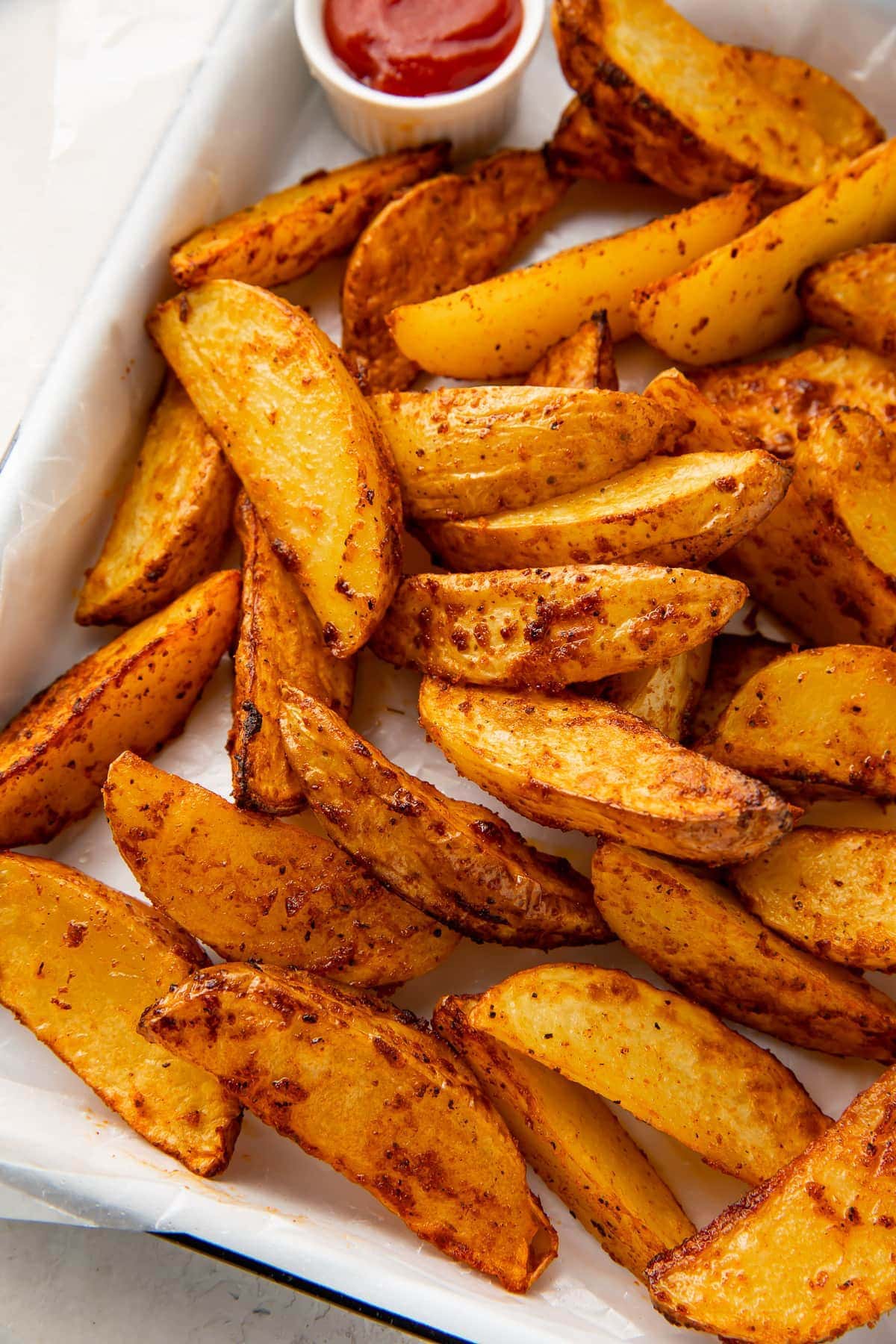 Air Fryer Potato Wedges with Seasoning - 40 Aprons