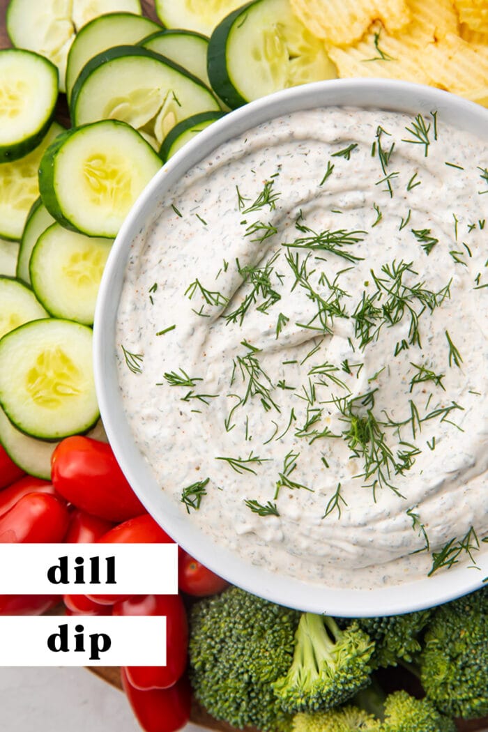 Pin graphic for dill dip