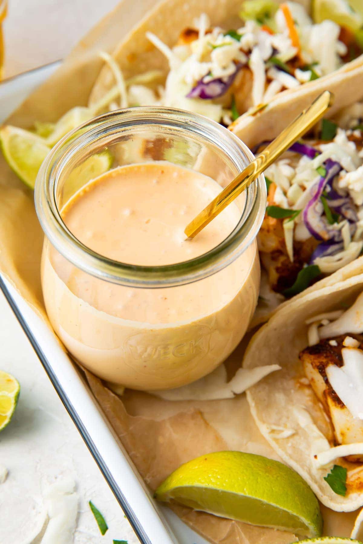 Creamy, Smoky, Fish Taco Sauce - 40 Aprons