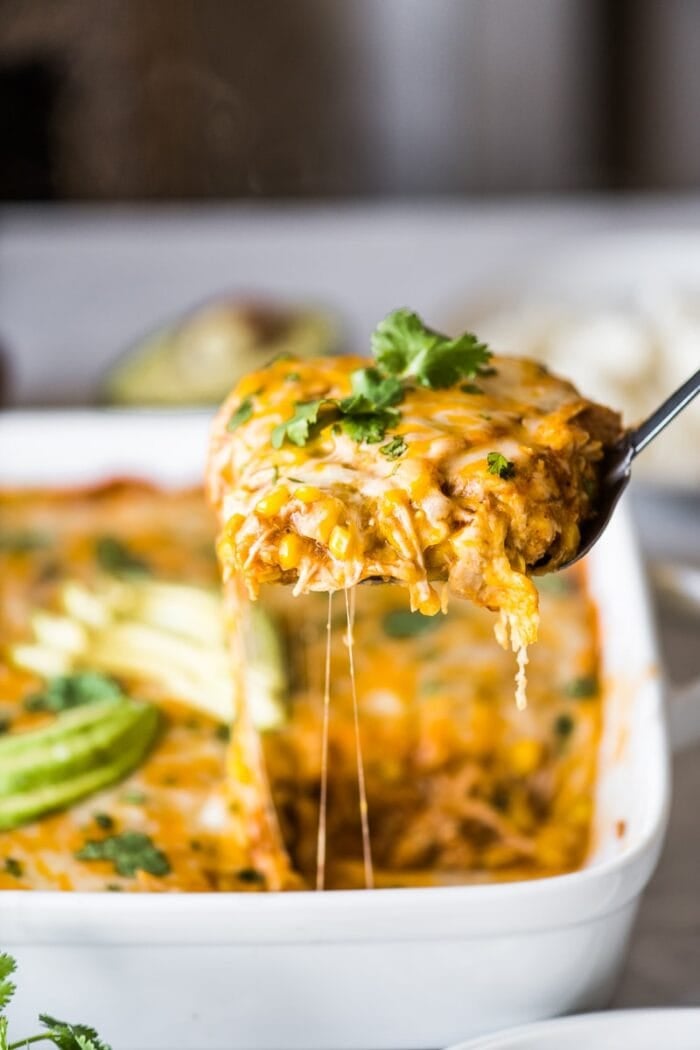 Easy tamale casserole from Isabel Eats