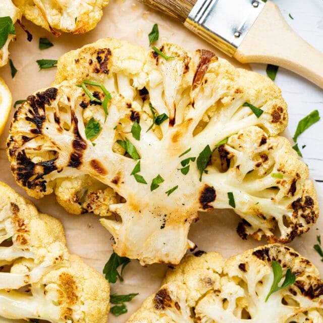 Roasted Cauliflower Steak Recipe with Paprika & Olive Oil - 40 Aprons