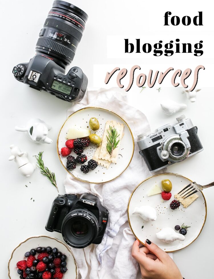 Graphic for food blogging resources