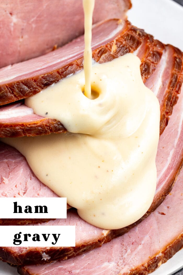 Pin graphic for ham gravy