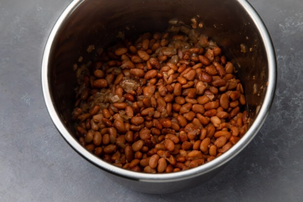 Drained beans in Instant Pot