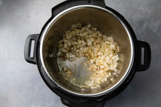 Onions and spices in Instant Pot
