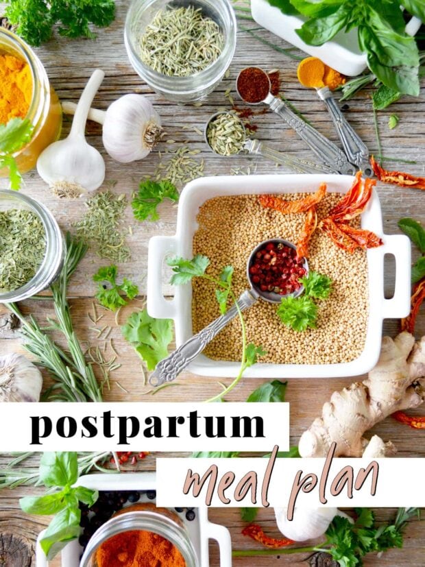 Postpartum Meal Plan