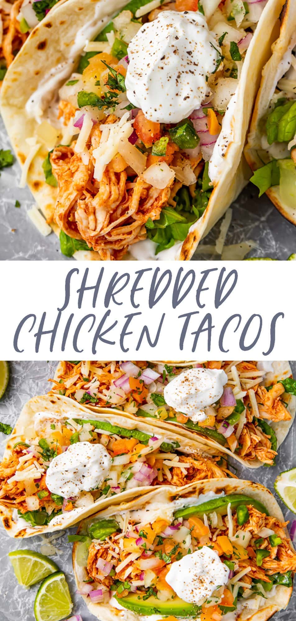 Shredded Chicken Tacos - 40 Aprons