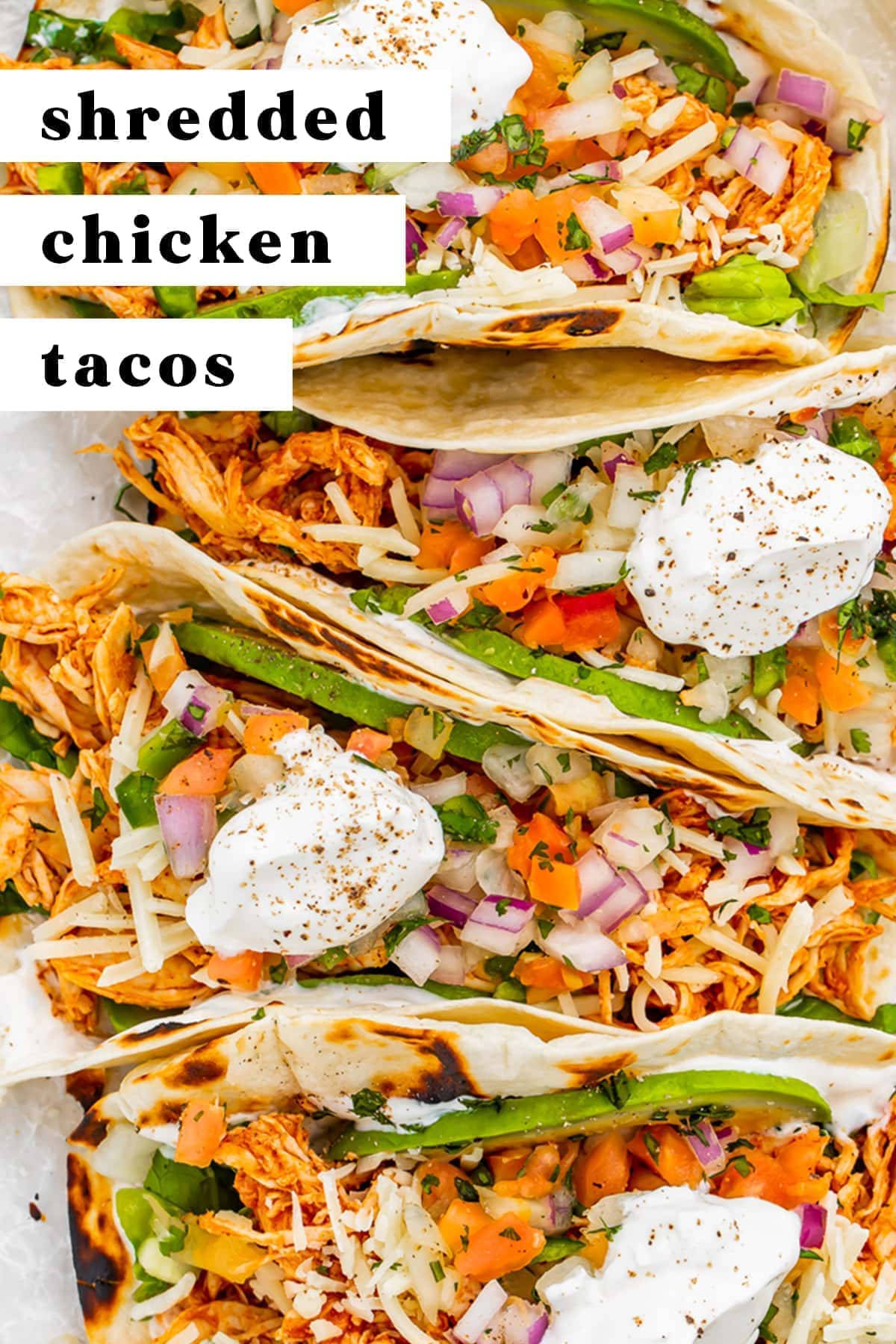 Shredded Chicken Tacos - 40 Aprons