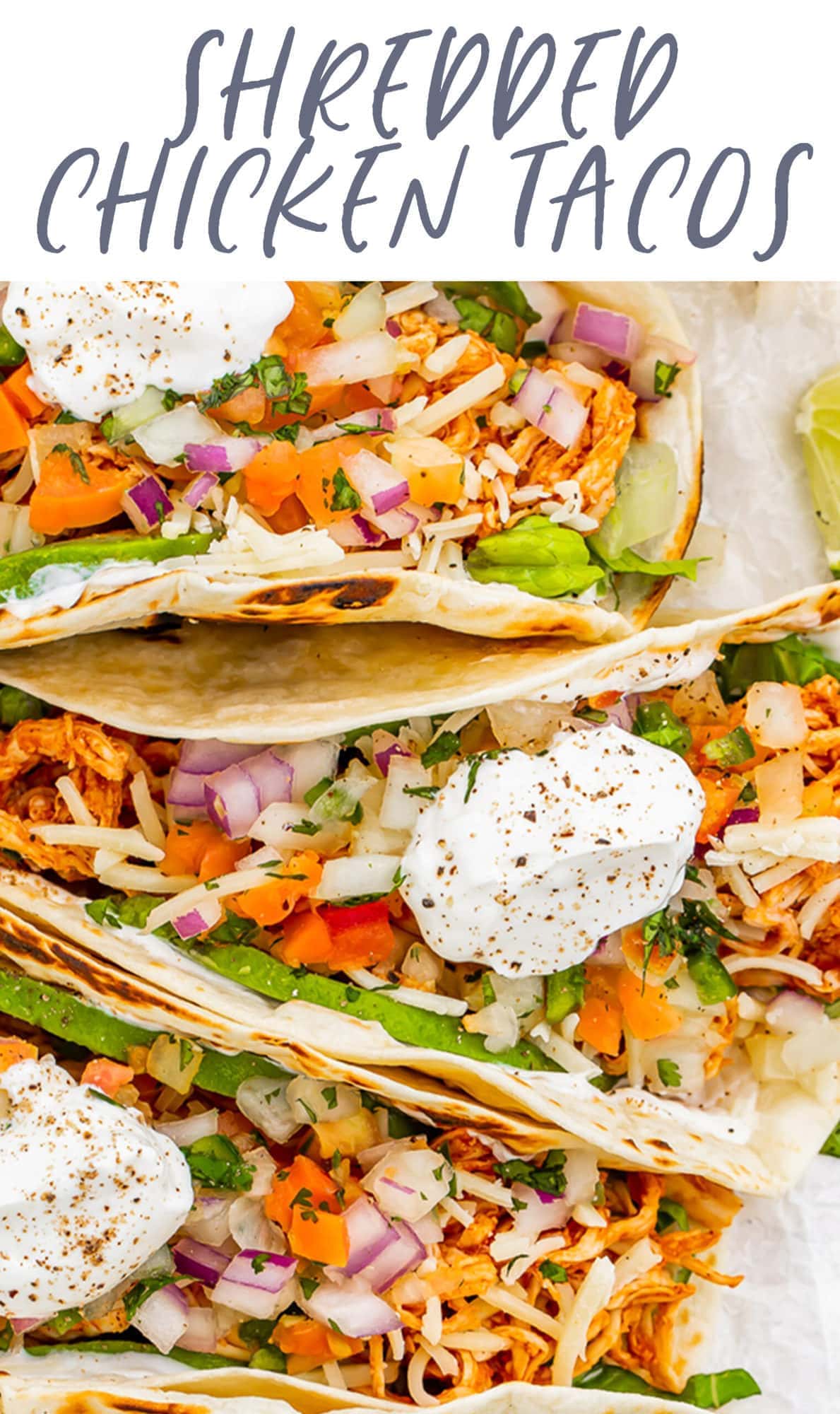 Shredded Chicken Tacos - 40 Aprons