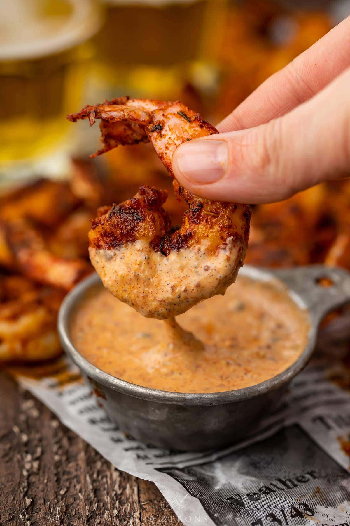 Quick Easy Blackened Shrimp Aprons