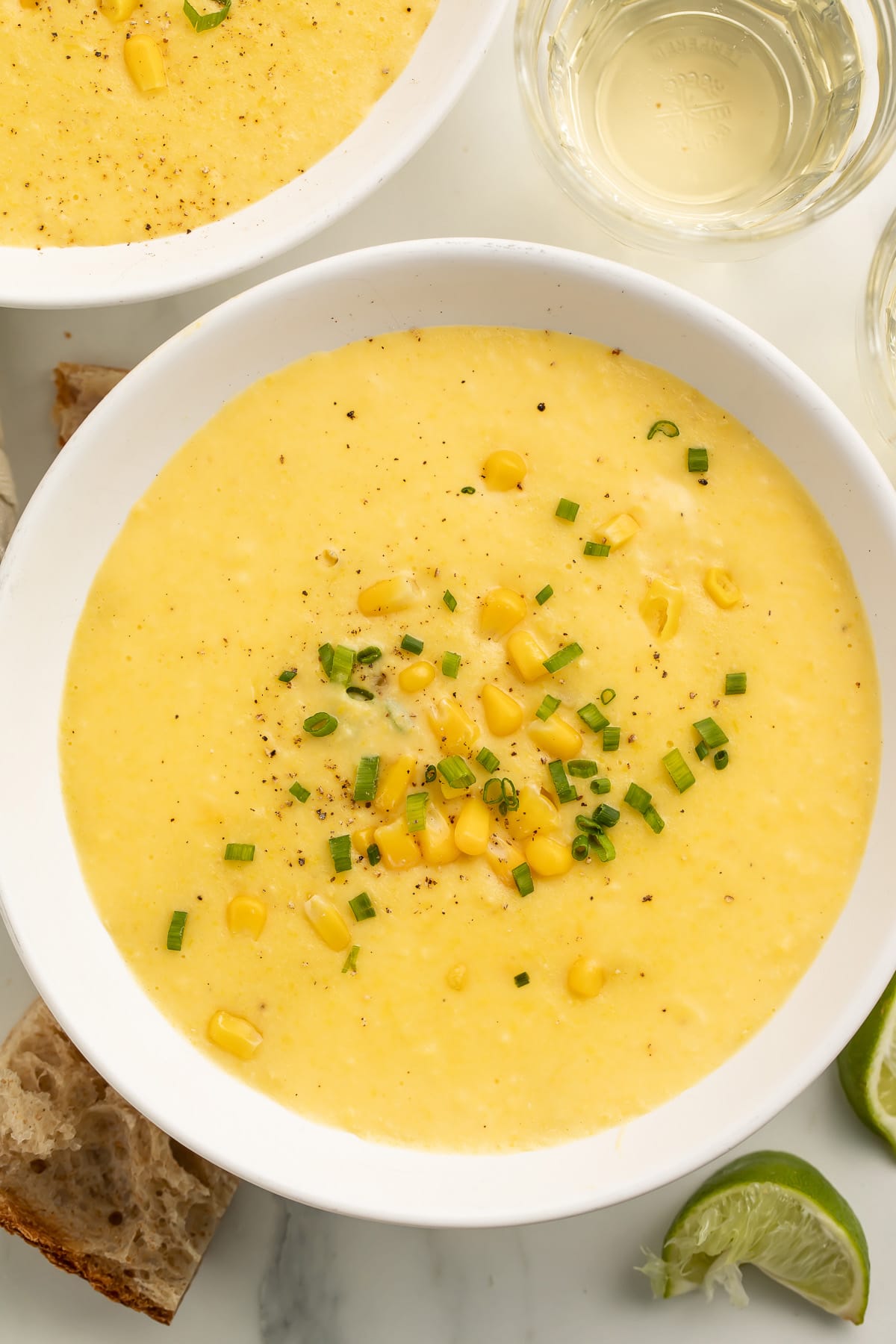 Corn Soup with Fresh Herbs