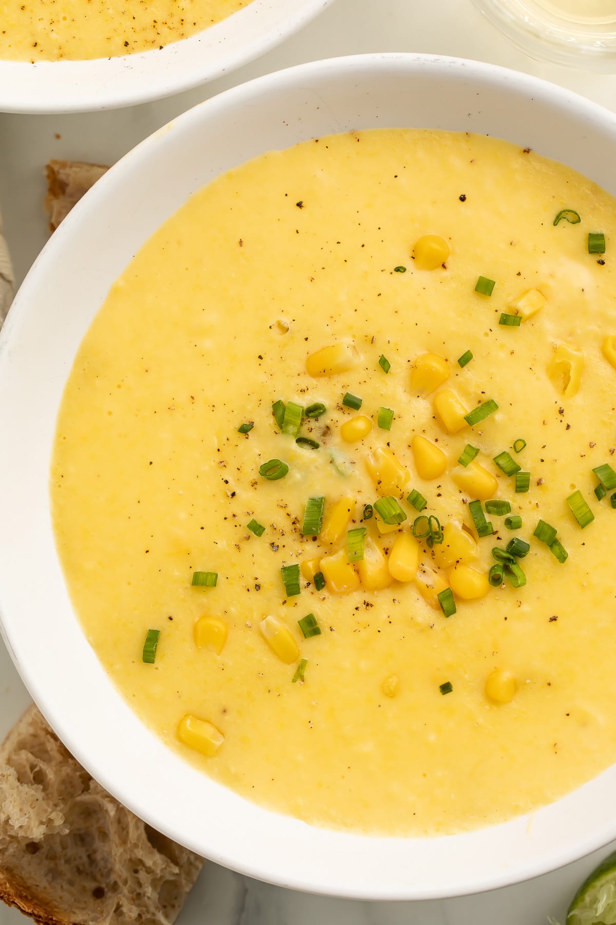 Corn Soup with Fresh Herbs