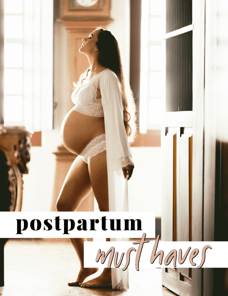 Graphic for postpartum must haves