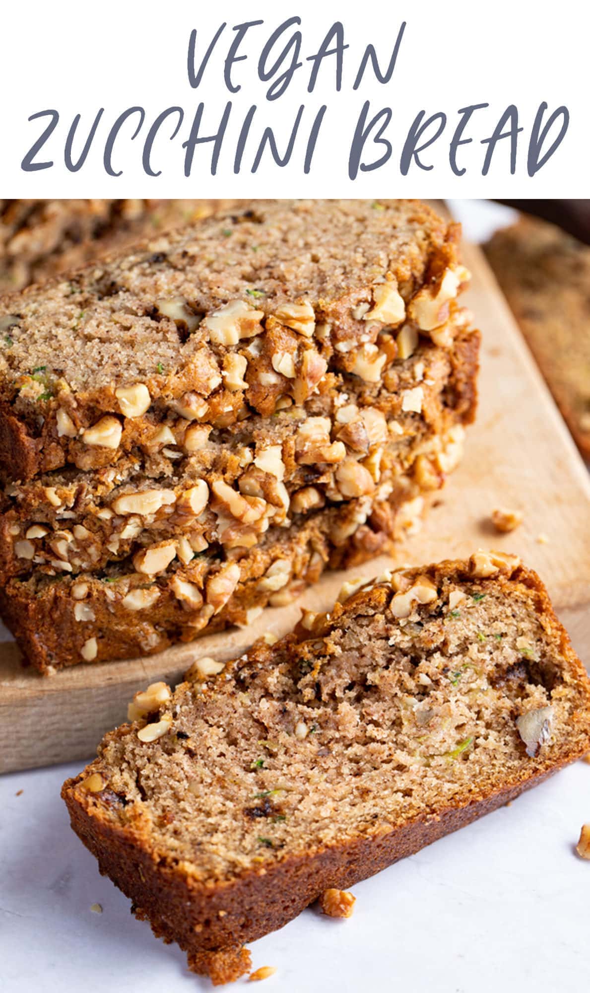 Vegan Zucchini Bread (Gluten Free Option) - 40 Aprons