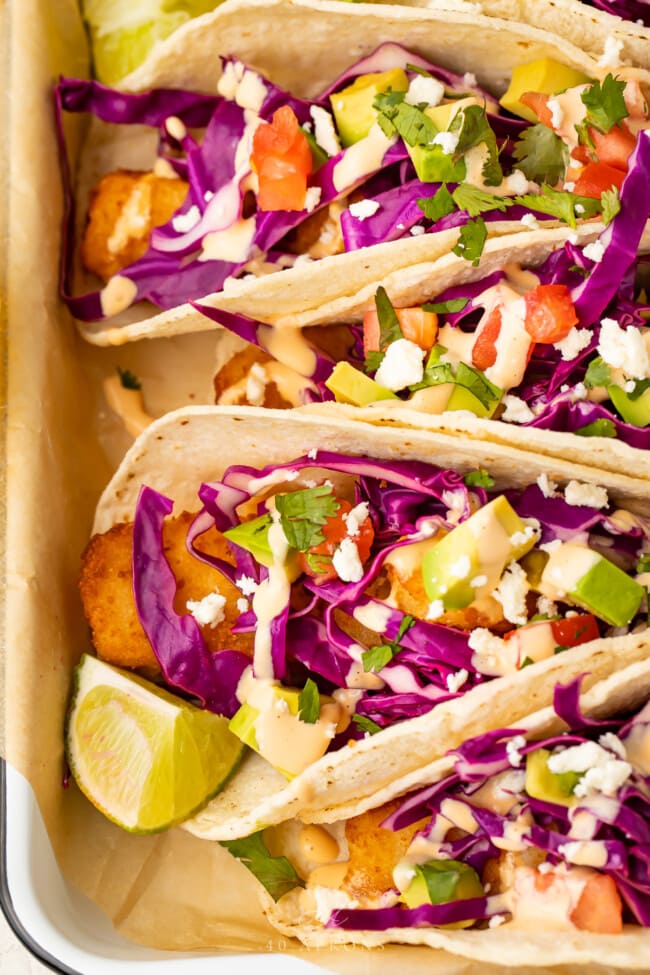 15-Minute Fish Tacos (Made with Fish Sticks!) - 40 Aprons