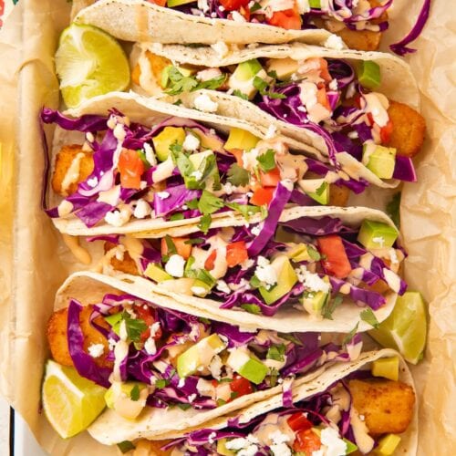 Easy Fish Tacos with Slaw and Chipotle Sauce - 40 Aprons