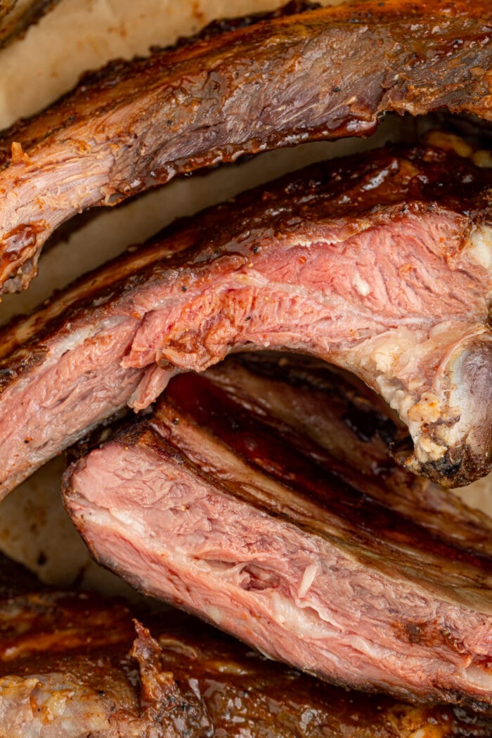 close up image of beef ribs