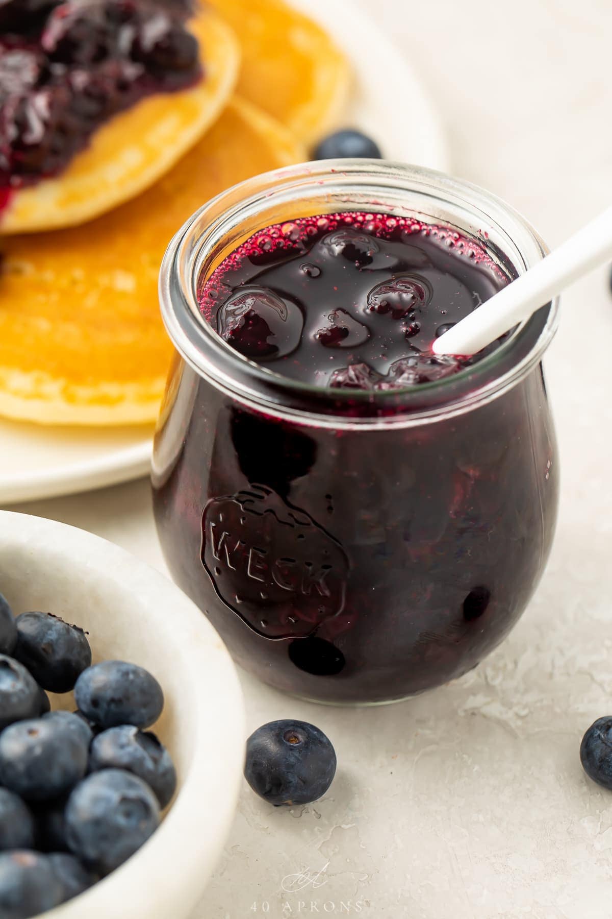 Blueberry Compote (with Fresh Blueberries) - Aprons