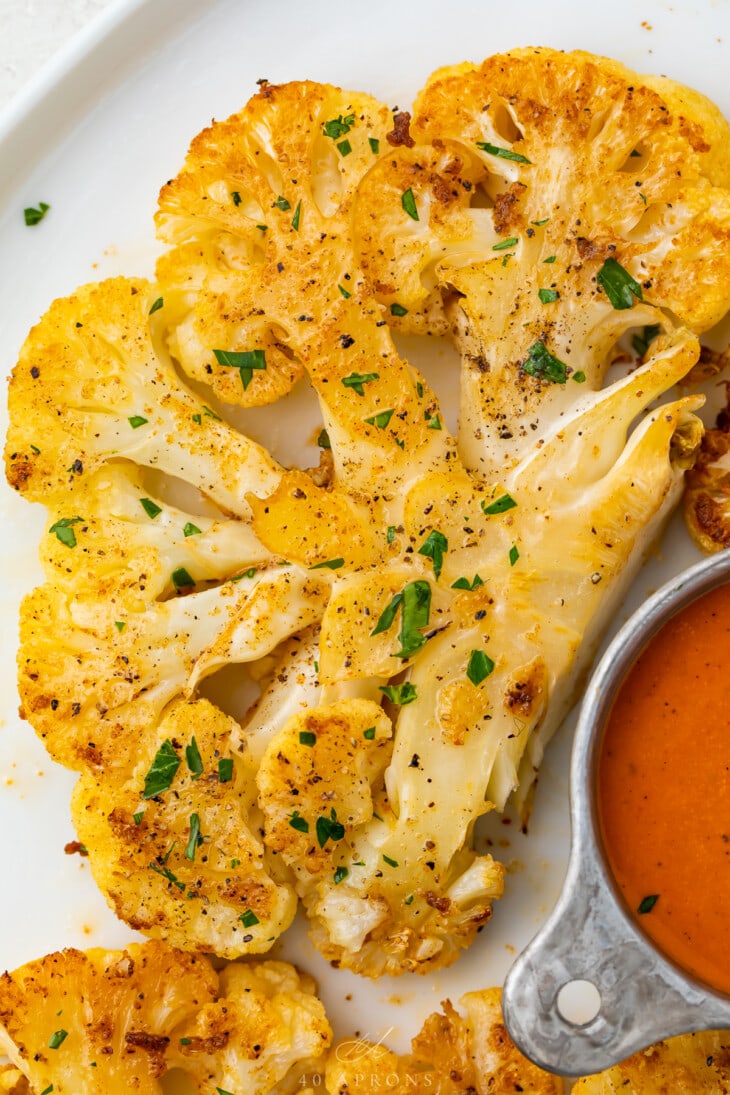 Roasted Cauliflower Steak Recipe With Paprika And Olive Oil 40 Aprons