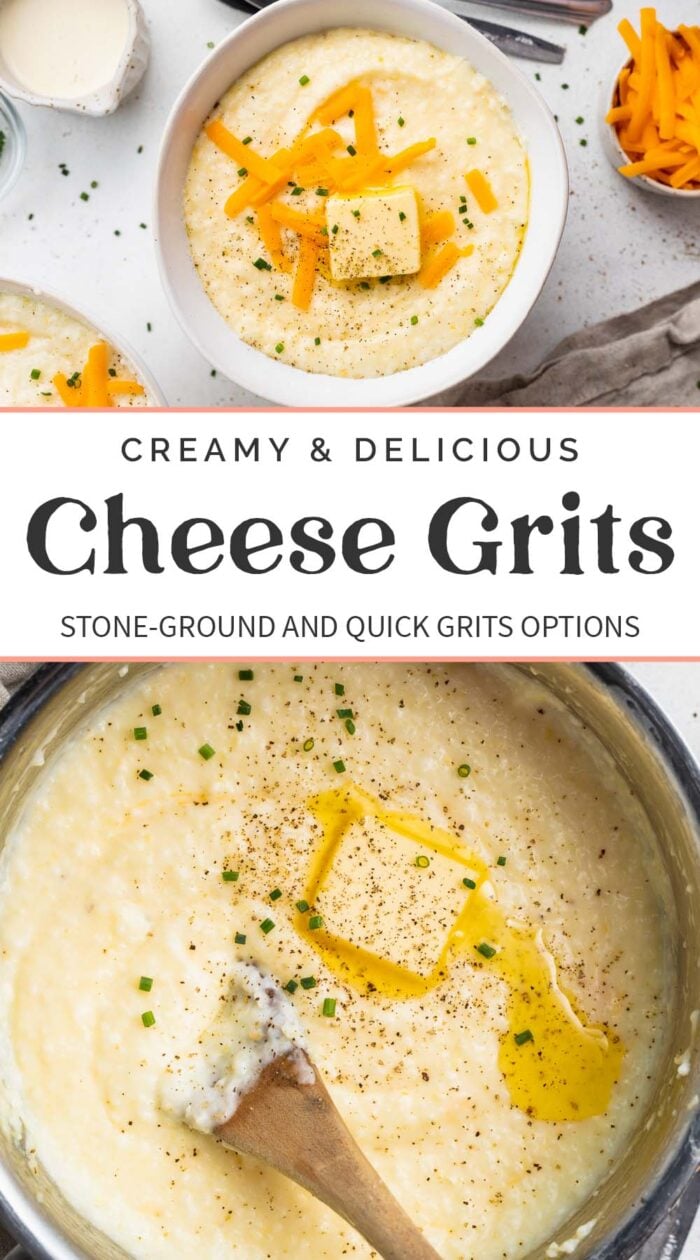 Pin graphic for cheese grits.