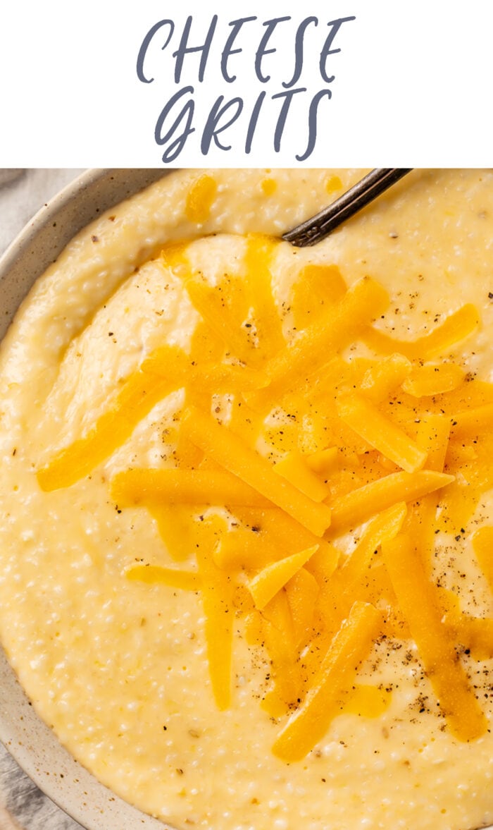 Pin graphic for cheese grits