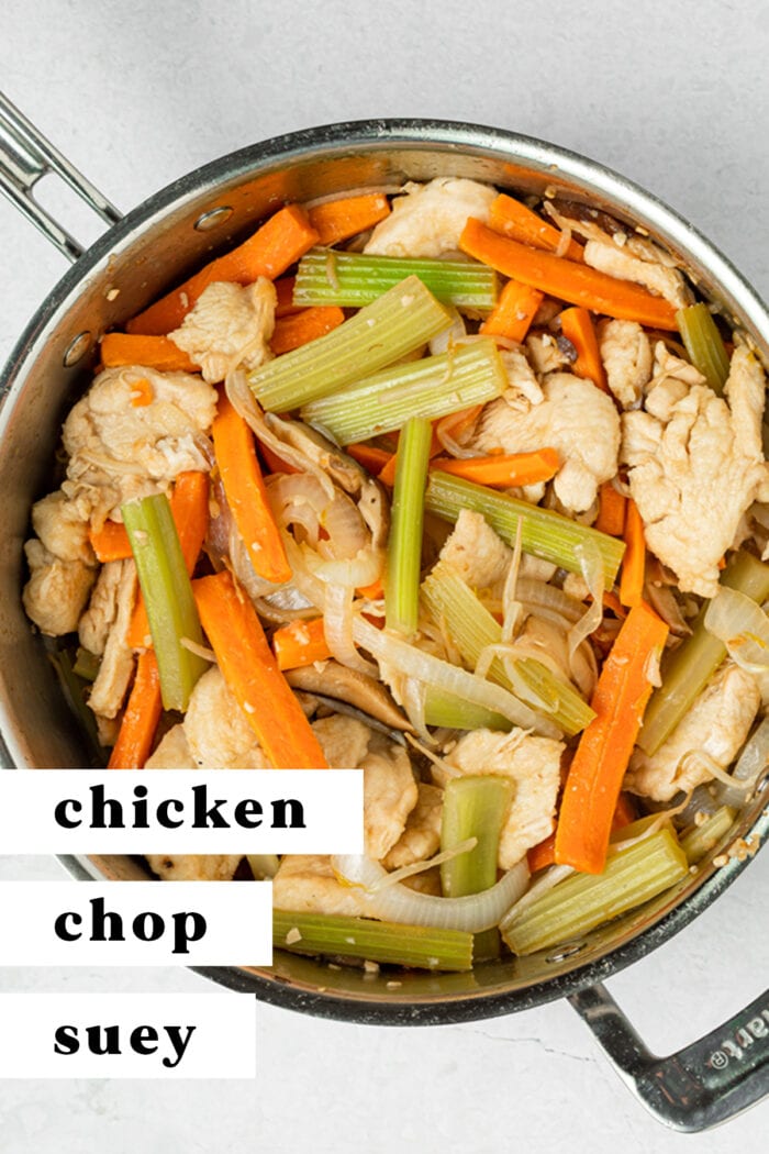 Pin graphic for chicken chop suey