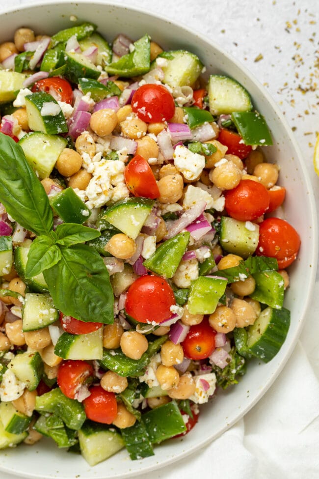 Mediterranean Chickpea Salad - 40 Aprons