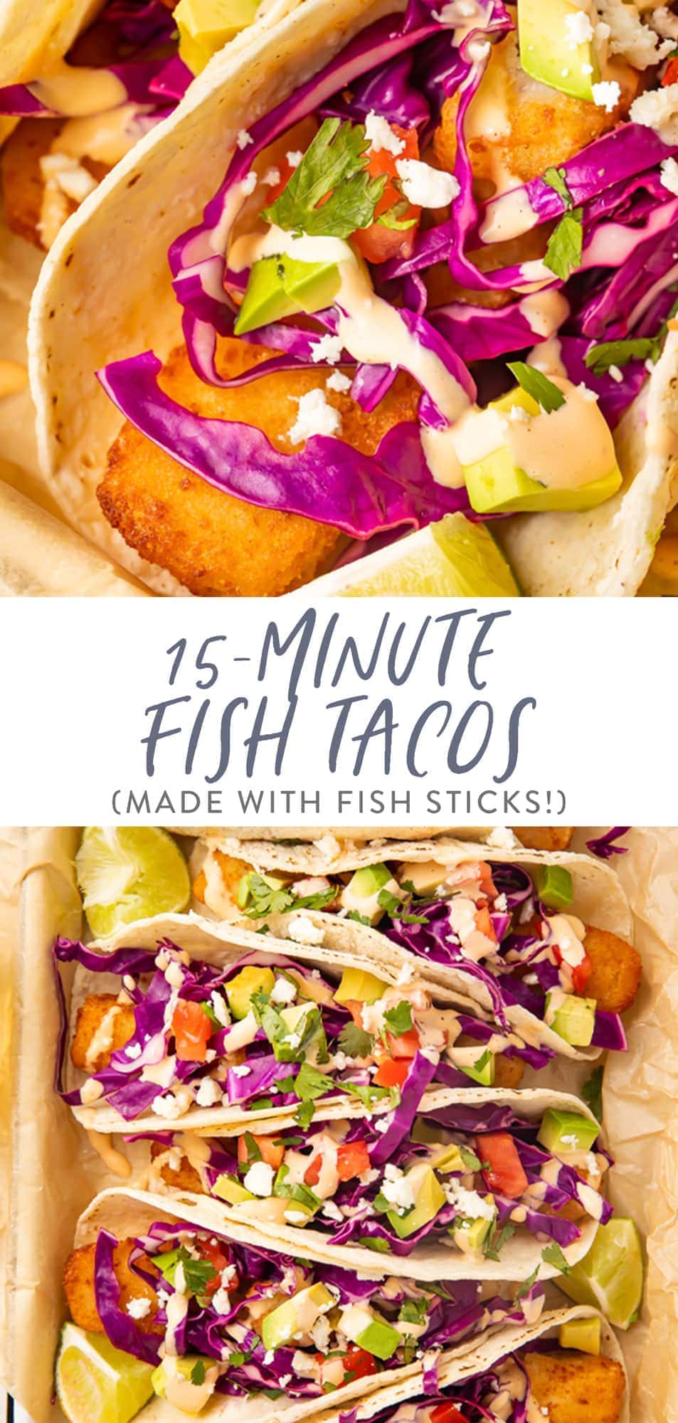 15-Minute Fish Tacos (Made with Fish Sticks!) - 40 Aprons