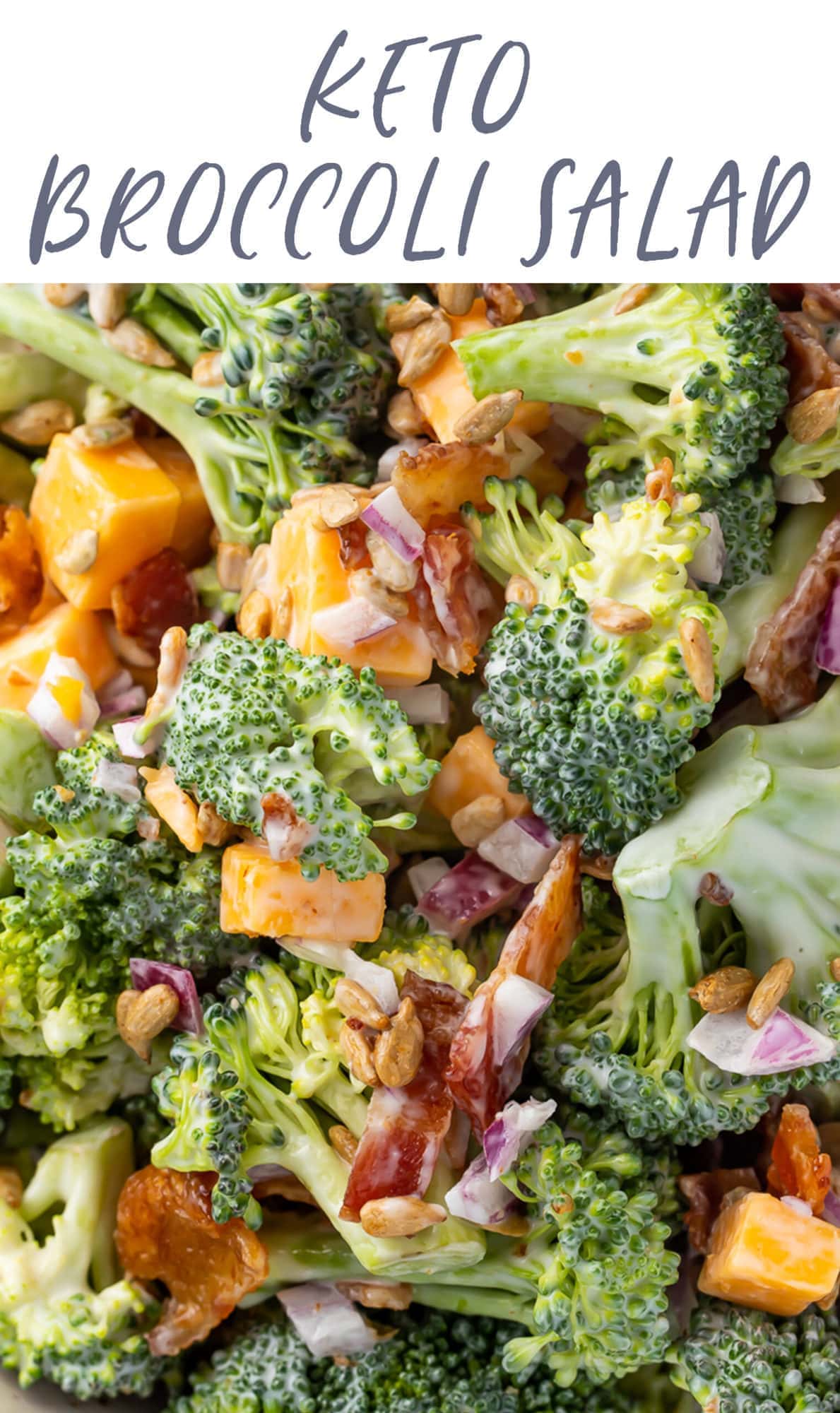 Keto Broccoli Salad (Low Carb, No Added Sugar) - 40 Aprons