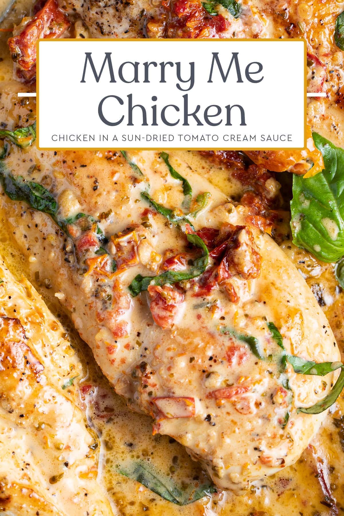 Marry Me Chicken (Chicken in a Sun Dried Tomato Cream Sauce) - 40 Aprons