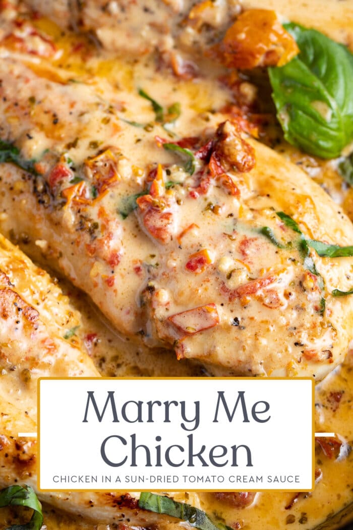 Graphic pin to marry me chicken