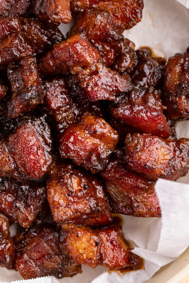 Pork Belly Burnt Ends on the Grill