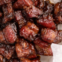 Pork Belly Burnt Ends on the Grill - 40 Aprons