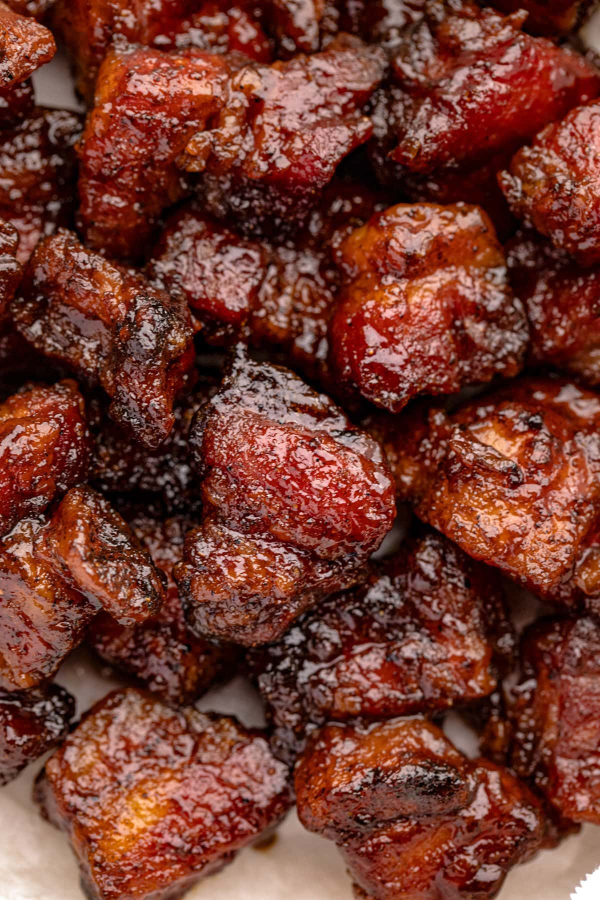 Pork Belly Burnt Ends on the Grill - 40 Aprons