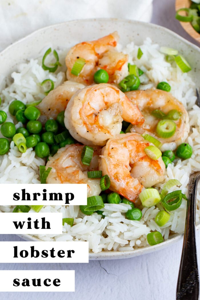 Pin graphic for shrimp with lobster sauce
