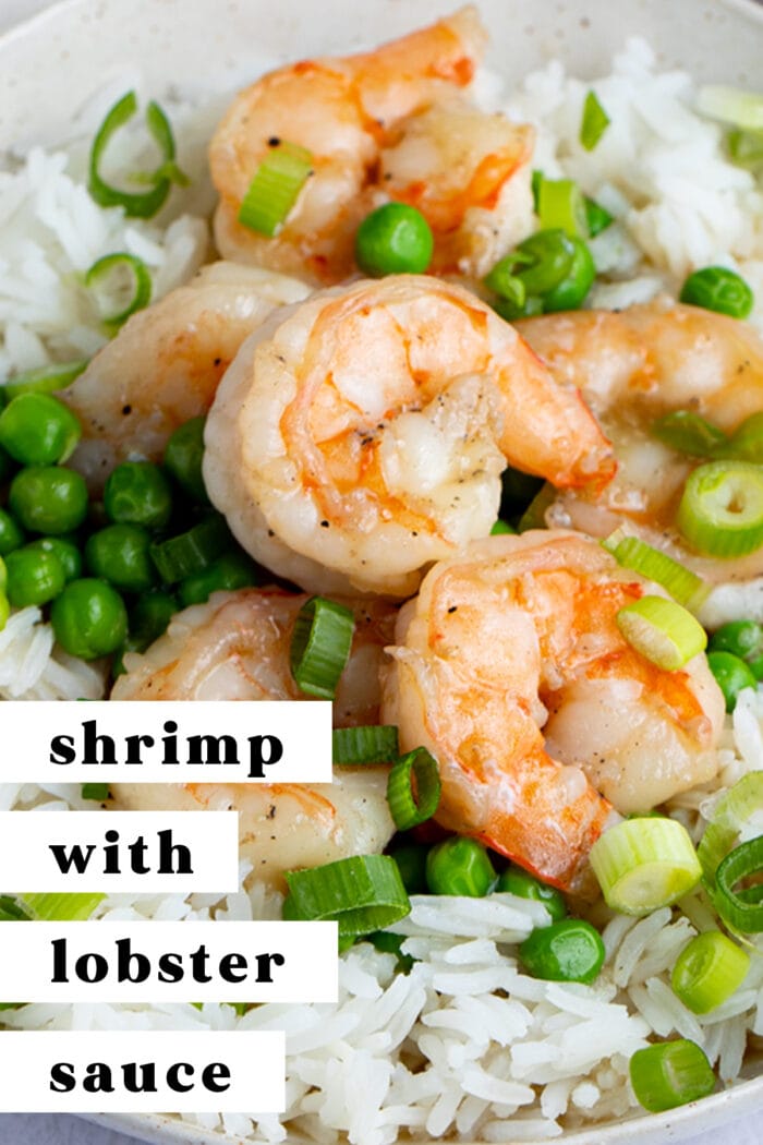 Pin graphic for shrimp with lobster sauce