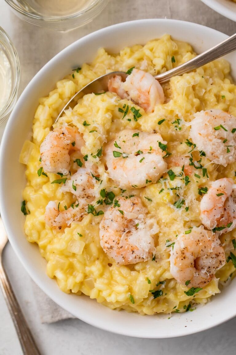 Creamy Shrimp Risotto with Parmesan
