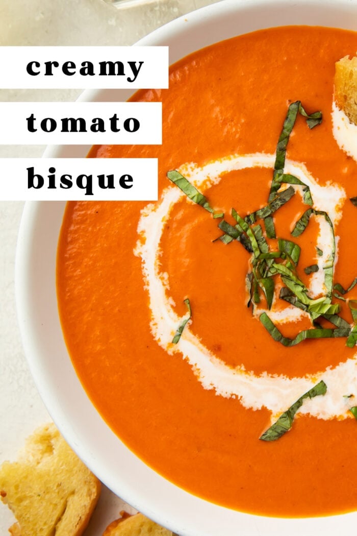 Pin graphic for tomato bisque