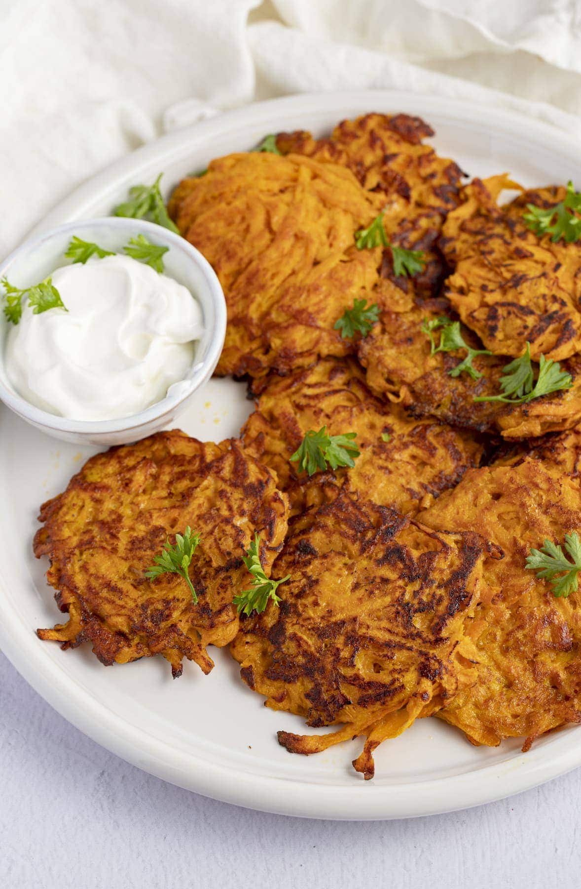 Crispy Sweet Potato Hash Brown Recipe - Perry's Plate